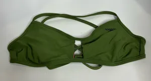 Speedo green bikini‎ top women’s size large thumbnail 1