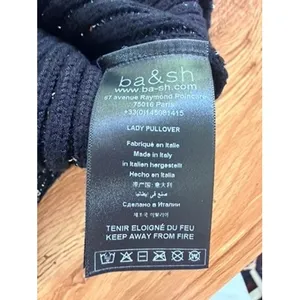 ba&sh Puck Pull Black Sequin Strapless Bustier Top Size 3 M/L Party Going Out thumbnail 15