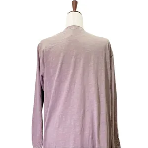 NWT Three Bird Nest Mocha Long Duster Cardigan Size Large 100% Cotton Open Front thumbnail 8