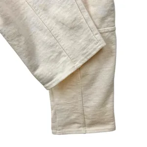 Zara Cream Moto Utility Pants L thumbnail 5