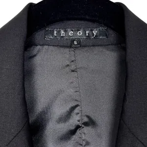 Theory Black Wool Tailored Blazer 6 Classic Career Jacket thumbnail 3