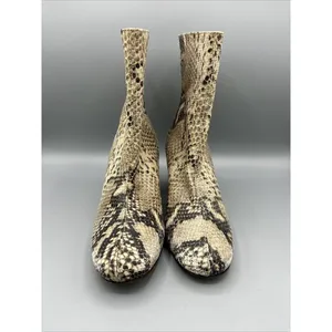Free People Snake Skin‎ Reptile Block Heel Women’s Boots Size 37 thumbnail 2