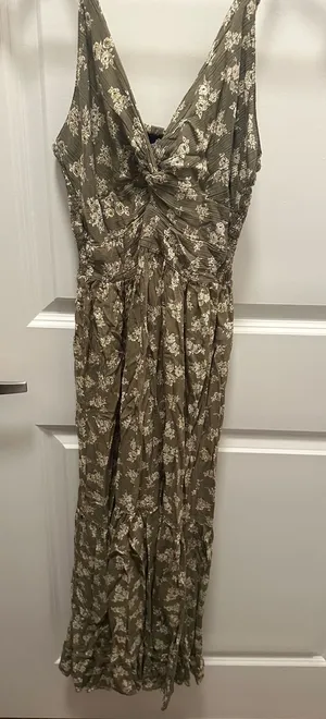 Green Floral Maxi Dress thumbnail 1