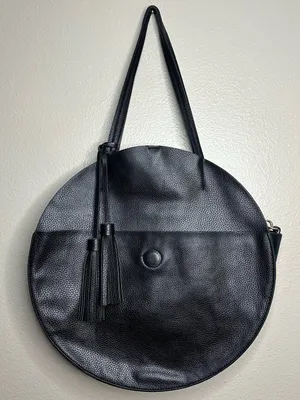 Anthropologie Remi/Reid Vegan Leather Allison Circle Bag in a Bag Stripe Handbag thumbnail 2