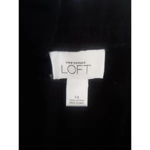 Loft Womens Shorts Size 14 Black Button High Rise Ann Taylor 5" Inseam Cotton thumbnail 8