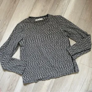 Outdoor Voices Circuit Driver Long Sleeve Cropped Shirt Space Dye Gray (Small) thumbnail 6