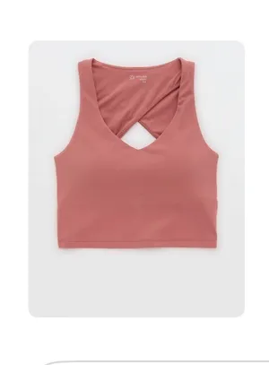OFFLINE by Aerie Real Me Low Key Open Back Sports Bra thumbnail 4