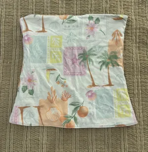 Hollister Yellow Reversible Tube Top thumbnail 1