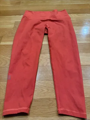 Fleo orange leggings size large . thumbnail 1