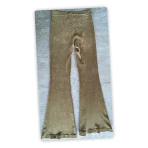 Aerie Corduroy Look Velvet Flare Pants Womens Large Brown Stretch Boho thumbnail 8