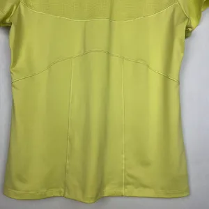 Annika Cutter & Buck Womens Medium Green Golf Polo Collar Half Button Down Shirt thumbnail 6