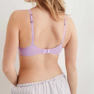 Aerie New SMOOTHEZ Microfiber Underwire Unlined Bra Lavender Lake Size 36C thumbnail 3