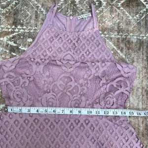 Black Swan Charlotte Lace Dress Size M Blush Pink Skater Fit Flare Wedding Guest thumbnail 13
