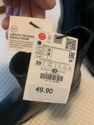 Zara Black Ankle Boot with Gold Heel Accent thumbnail 5