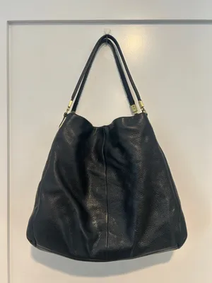 Coach Black Pebble Madison Leather 3 Compartment Phoebe Shoulder Bag black thumbnail 2