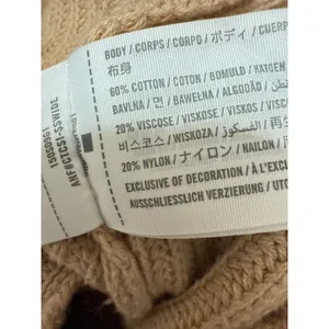 Abercrombie & Fitch Tan Long Sleeve Ribbed Knit Button Up Cardigan Sweater XS thumbnail 4