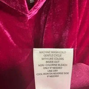 BCX Pink Velvet Cold Shoulder Dress‎ Size XL thumbnail 8