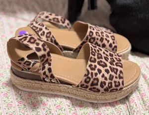 Soda Leopard print sandals thumbnail 1