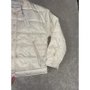Rebecca Minkoff‎ quilted puffer jacket white medium NWT msrp $228 thumbnail 4