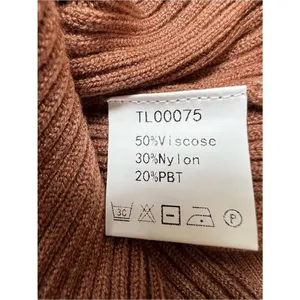Anrabess NWT Ribbed Mock Neck Bodycon Midi Dress in Brown Size Small thumbnail 13