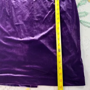 Kensie Purple Velvet Cowl Neck Ruched Sheath Dress Size‎ 12 thumbnail 4