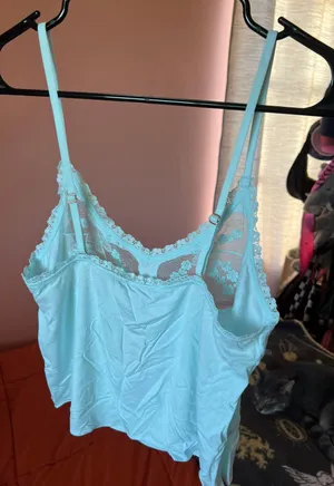 Savage X Fenty Seashell Blue Lace Cami Sleepwear thumbnail 2