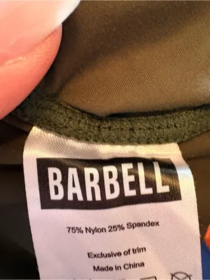 Barbell Apparel Women's Short Pull On. SZ Large. Olive Green thumbnail 5