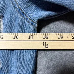 Ci Sono Denim Collection Distressed Trucker Jacket Med Wash Womens Medium thumbnail 9