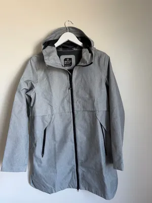 Mondetta Outdoor Project Women’s Long Grey Coat Size Medium Lightweight Jacket thumbnail 3