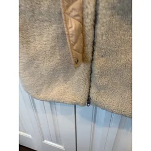 7 For All‎ Mankind Cream Sherpa Teddy Longline Jacket Size XS thumbnail 5
