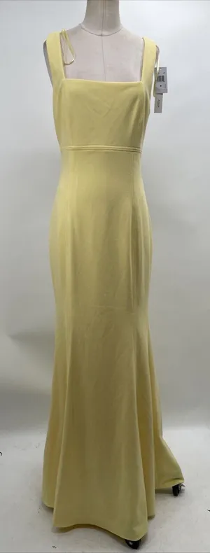 Aqua Dresses Yellow Mermaid Gown thumbnail 1