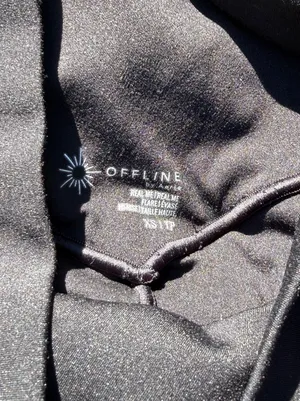 Aerie Black Yoga Pants Flare Leggings XS thumbnail 5