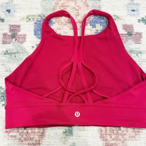 Lululemon X Soulcycle Womens High Neck Energy Sports Bra Size 10 Yoga Athletic thumbnail 3