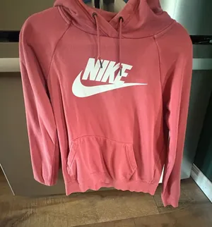 Nike Women's Red Hoodie Sweater thumbnail 1