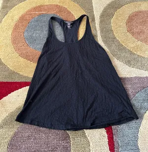 Victoria’s Secret Black Leopard Burnout Material Thin Racerback Tank Top Size XS thumbnail 2