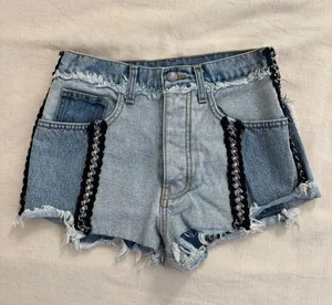 LF Carmar Titiana High Waisted Jean Shorts - Denim Blue, Size 24 thumbnail 1