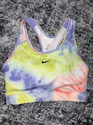 Women's Nike Dri-FIT Swoosh Pro Pack Bra Small-Support 1-Piece Pad Tie-Dye thumbnail 5