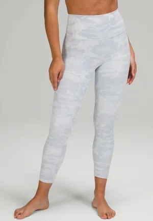 Lululemon Wonder Under High Rise Ribbed Fabric Crop *23 thumbnail 1
