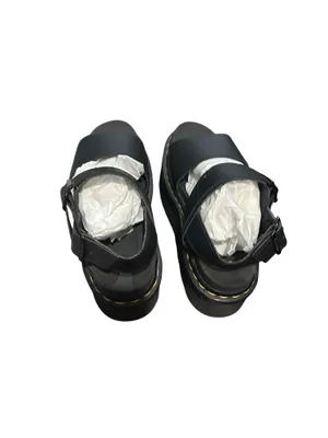Dr. Martens Voss Quad Leather Strap Platform Sandals size 6 Black thumbnail 5