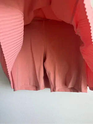 Nike Women's Coral Pleated Athletic Tennis Skort Built In Shorts Small thumbnail 7