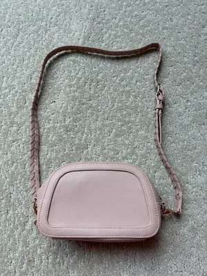Pink Lily Pale Blush Braided Strap Crossbody  thumbnail 5