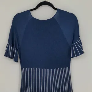 Jonathan Simkhai Women's Pleated Metallic Stretch-Knit A-Line Dress‎ Size Large thumbnail 14