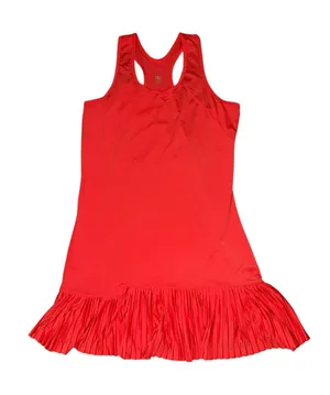 Tail Activewear Tennis Dress S Red Racerback Pleated Ruffle Hem Golf Athletic thumbnail 1