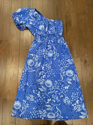 Sugarlips Amaya Mixed Print Bridgette One Shoulder Midi Dress Size XS - C11-725 thumbnail 1