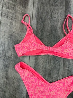 Aerie Pink Print Bikini Set thumbnail 10