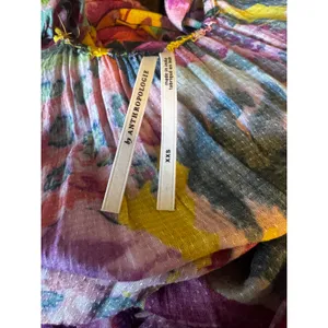 By Anthropologie Floral Modal Maxi Dress XXS Pockets Open Back Boho thumbnail 5
