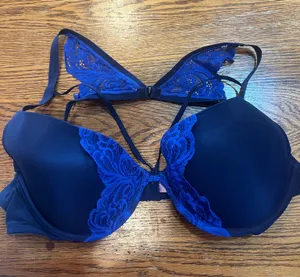 Adore Me Blue Underwire Bra thumbnail 1