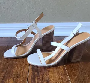 strappy white sandals thumbnail 1