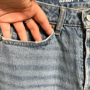 Old Navy Womens Jeans Denim Blue High Rise Curvy OG Loose Slit Ankle Size 6 thumbnail 5