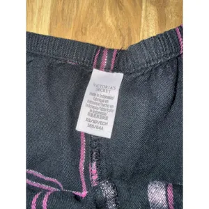 Victoria's Secret Womens‎ XS Black Pink Plaid Elastic Waist Pajama Sleep Shorts thumbnail 3